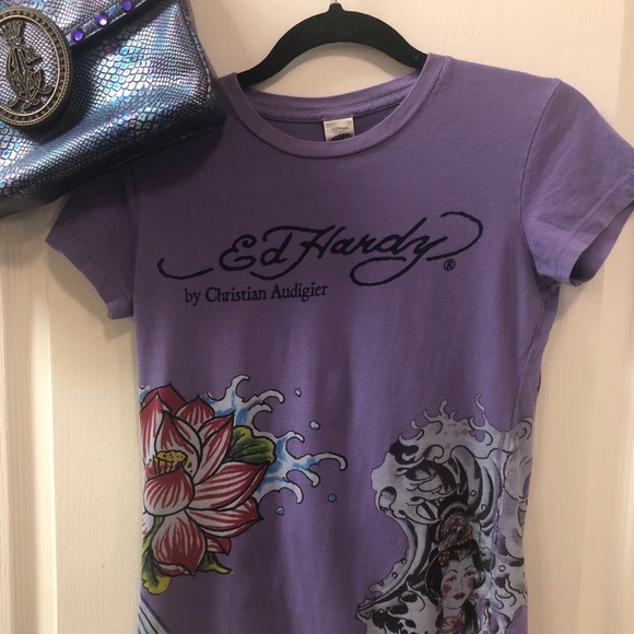 Ed Hardy Christian Audigier Retro Short Sleeve tee - Picture 10 of 10